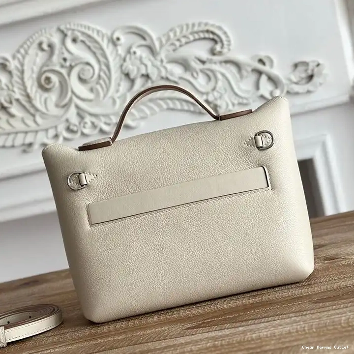 Affordable 24 Hardware In Palladium 24 Mini White Bag Evercolor Hermes Leather Swift 0507
